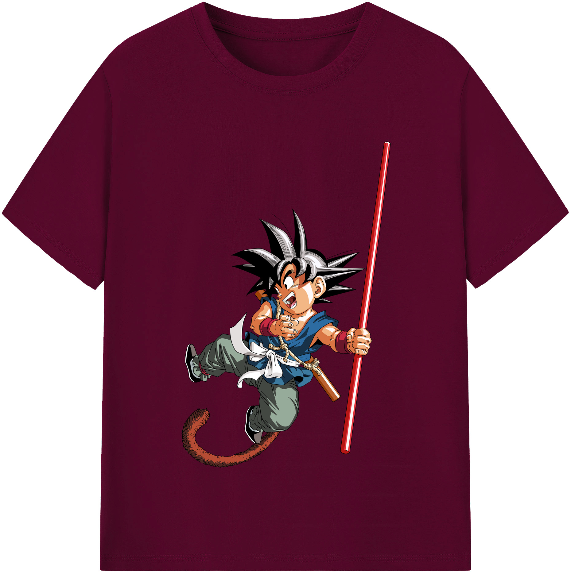 （画像用） ドラゴンボール 孫悟空（そん ごくう）Son Goku カカロット DRAGON BALL Kakarotto レディースカジュアルプリントTシャツ（綿100％）